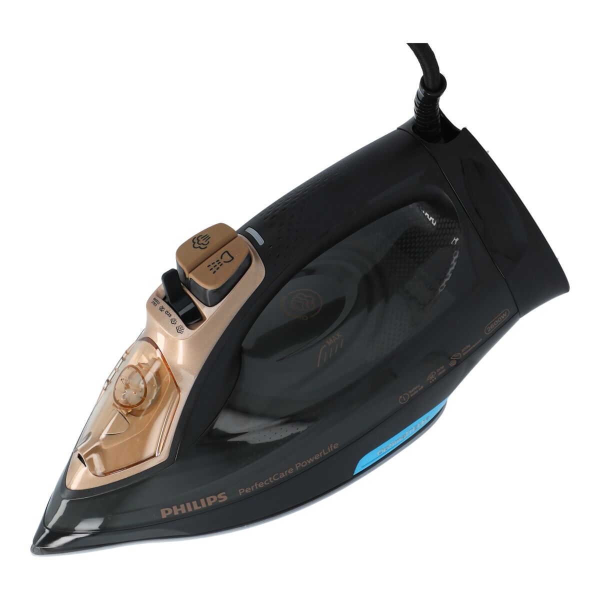 Philips 2600W Steam Iron Black GC3929/66 Irons & Steam Press Home
